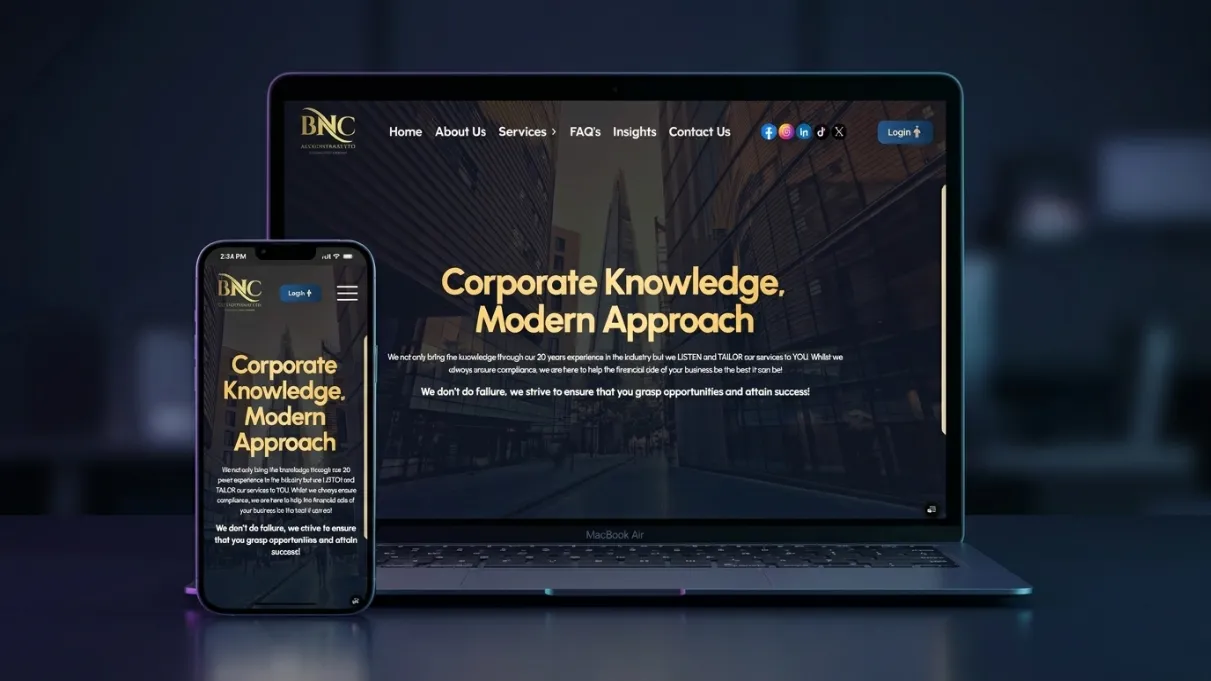 BNC Accountants website